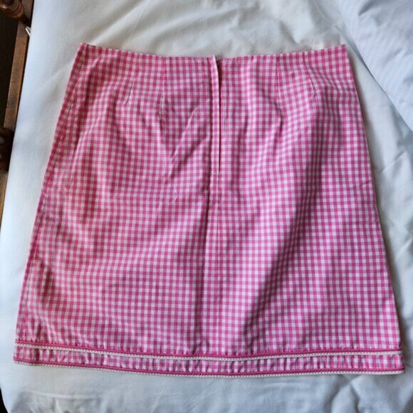Lilly Pulitzer Pink & White Gingham Skirt - Picture 3 of 7
